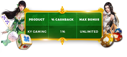 GPI Arcade Cashback Table